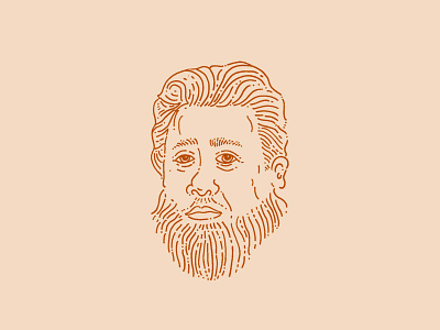 Spurgeon Line Sketch 365 face illustration line minimal portrait practice sketch spurgeon