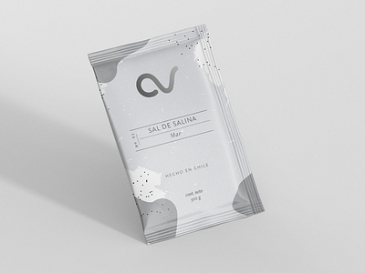 Salt sachet nº1 chile chilean clean design mockup packaging salt