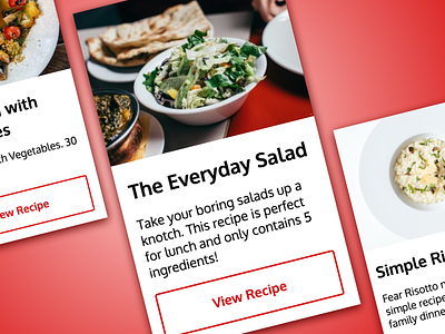 Recipe Cards created with HTML & CSS