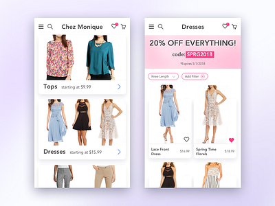 Mobile Shopping Design