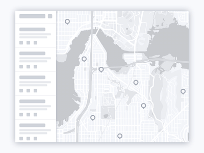 Map Application Wireframe