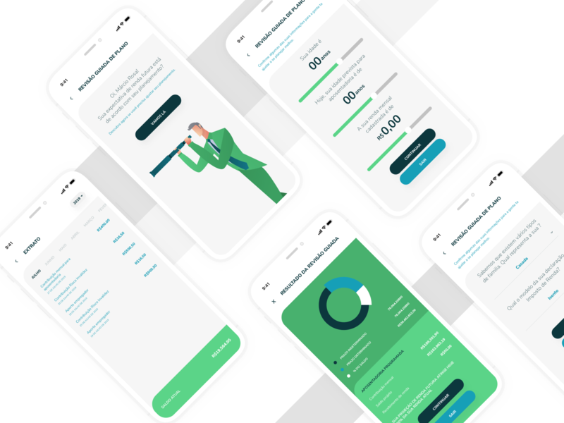 App Quanta - Precaver - Private pension app brazil design financial fintech marvel mobile money payment pension privatrepension product productdesign prototype sketchapp ui uidesign ux uxdesign