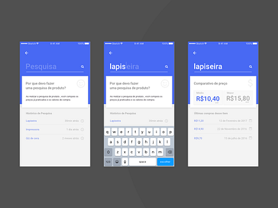 Acquisition app - Search Screen app design product search ui ux