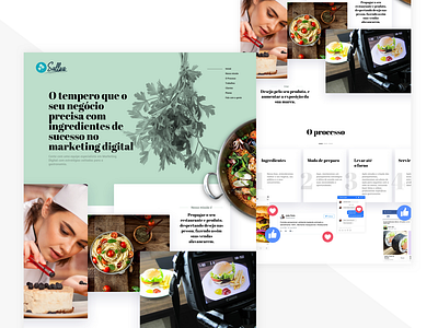 Sallsa - Landing page agency design food landing landing page product design ui ux