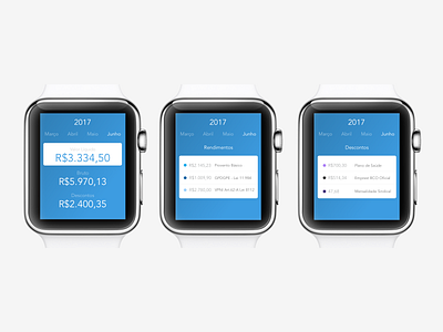 Payslip Watch App app design financial fintech money payslip product ui ux watch