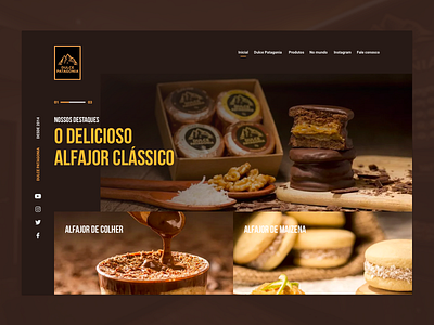 Dulce Patagonia - landing page alfajor design doces landing landingpage page ui ux website