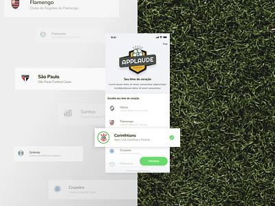 App Applaude - Select soccer team