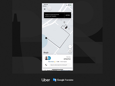 Uber + Google - Driver Communication app design feature google marvel mobile product product design sketch translate uber ui ux