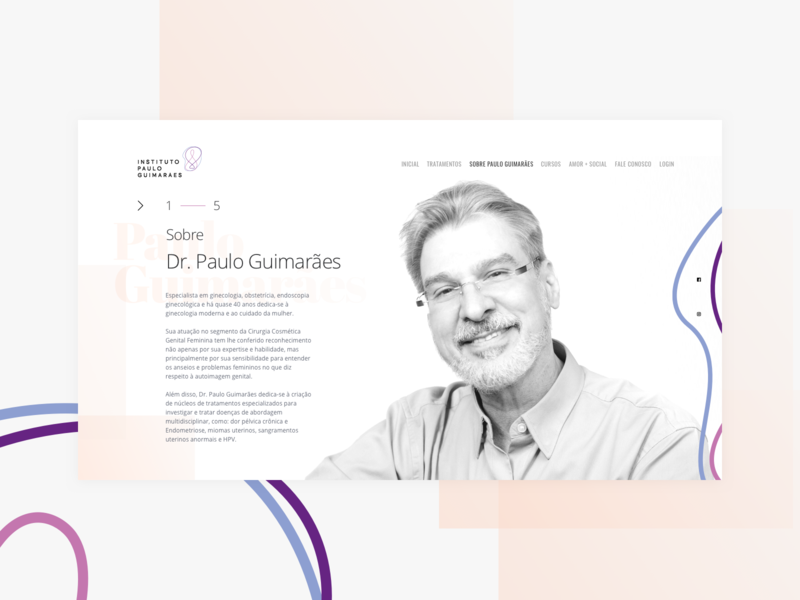Instituto Paulo Guimarães - Website design medical site ui ux web website
