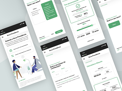 Social security calculator - Mobile brazil design mobile product responsive ui ux