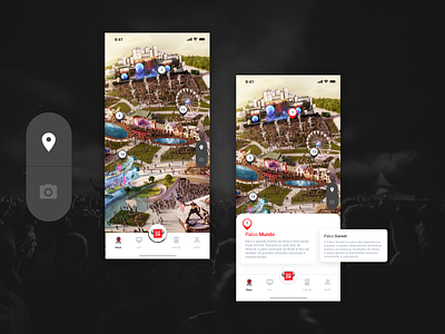 App concept Rock In Rio Festival - Map app brazil design festival fintech map maps mobile payment product rock rockinrio ui ux