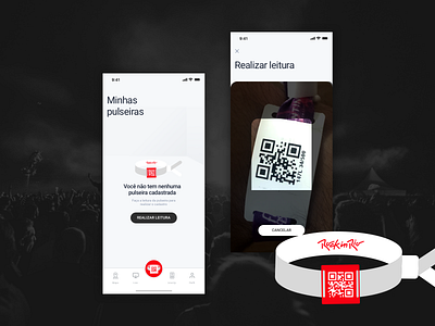 App concept Rock In Rio Festival - Cashless QR Code