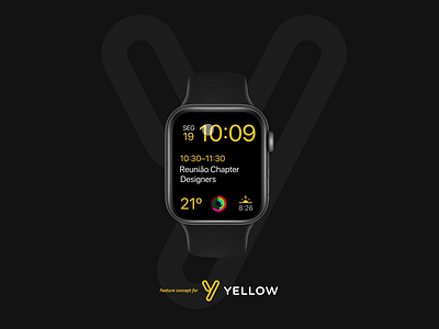 Yellow Watch App - Locate shared scooters app apple watch bikes brazil design map mobile phone product route scooters shared scooters startup ui ux watch watchos