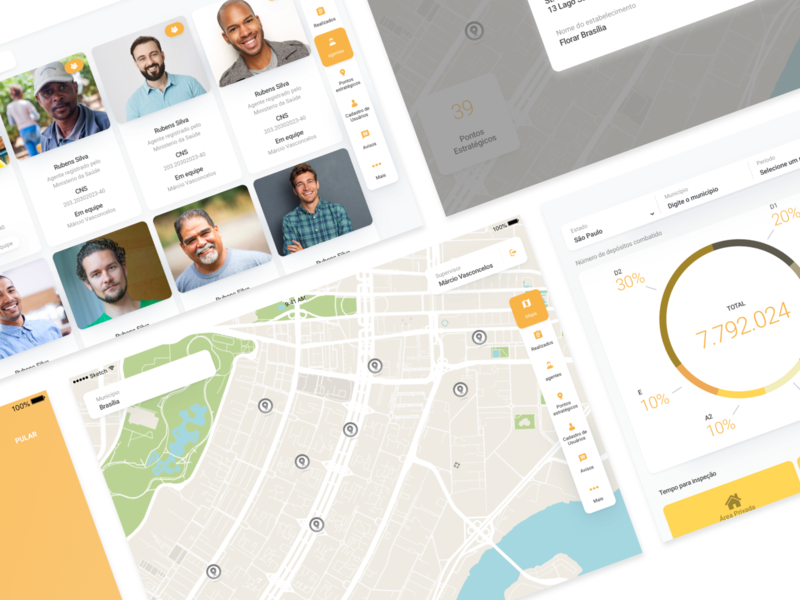App - Dashboard and agent control analitycs app brazil control dashboard design design app health ipad mobile product productdesign tablet ui ux