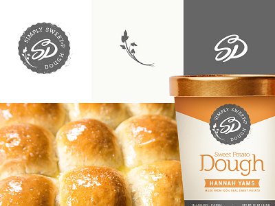 Simply Sweet-P Dinner Rolls (exploration) bakery baking branding bread chef dinner rolls dough food identity logo package package design