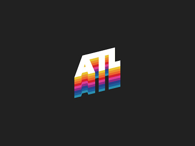 ATL - Atlanta atl atlanta branding city colors community culture fonts letters rainbow snapchat type