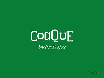 Coaque ecuador font logo logo design logotype manabi quadon quito social good type typography