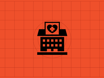 Hospital building ecuador geometry health hospital icon icon a day iconography mexico pictogram quito sign symbol