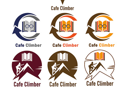 Cafe Climber Logo animation app branding design graphic design illustration logo motion graphics typography vector