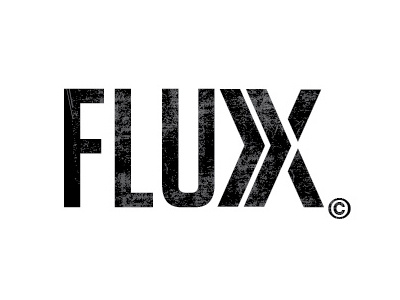 FLUX LOGO TREATMENT design logo okc typography x