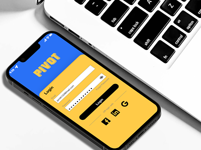 Pivot Mobile App Login Page