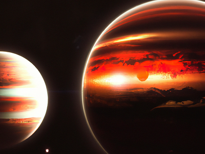 Jupiter, 4th colorful design graphic design illustration jupiter planets red space
