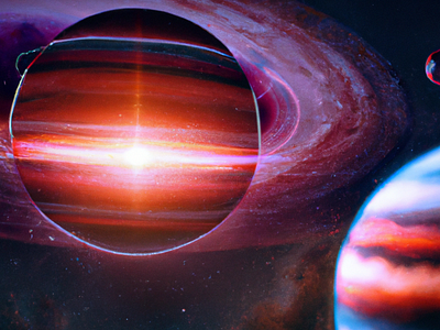 Jupiter, 5th colorful design graphic design illustration jupiter planets red space