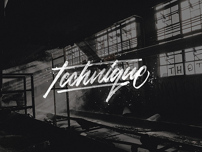 Technique lettering photography script texture typography