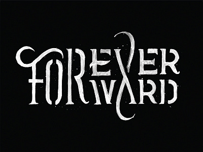Forever Forward serif sketch typography watercolour