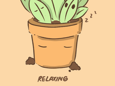 Relaxing design illustration