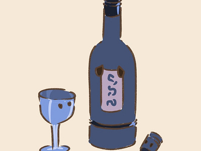 Wine design illustration
