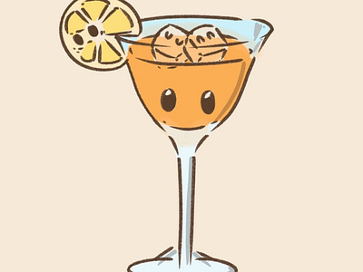 Cocktail design illustration