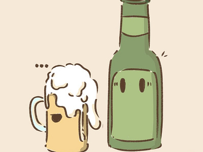 Beer design illustration