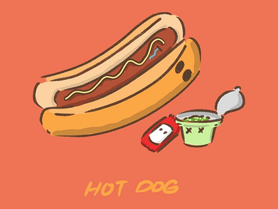 Hot Dog design illustration
