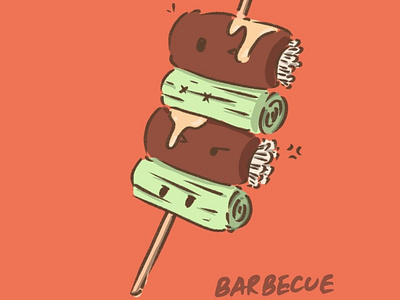 Barbecue design illustration