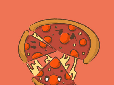 Pizza design illustration