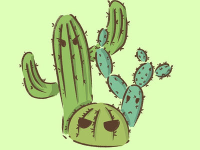 Cactus design illustration