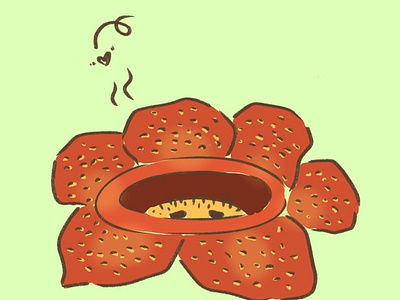 Rafflesia design illustration
