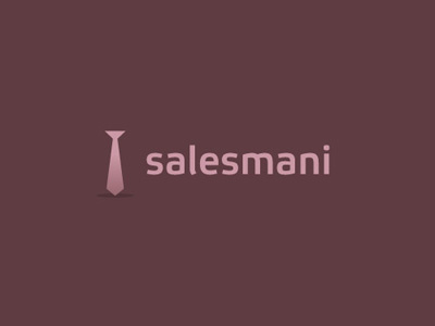Salesmani business logotype tie