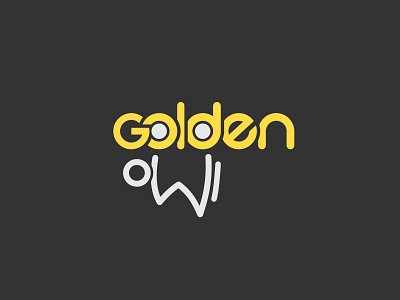 Golden Owl art branding design digital art golden golden owl illustration illustrative art logo minimal design minimalistic design owl typographic typographic word typography vector word