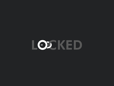 Locked art branding design digital art illustration illustrative art locked logo minimal art minimalism minimalistic typographic art typography vector