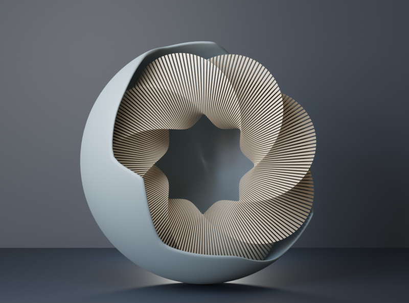 Abstract 3D Scene by Shadi on Dribbble