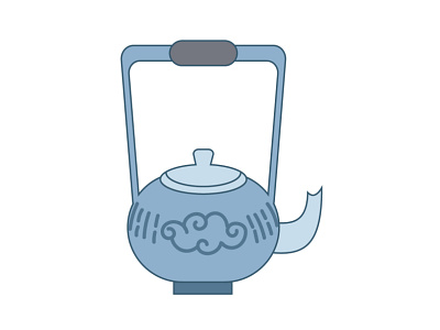 Teapot design graphic design illustration