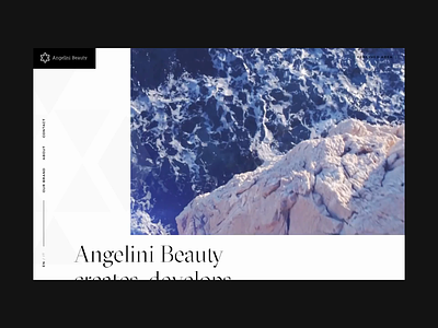 Angelini Beauty - Scrolling Animation animation graphic design scroll typography ui