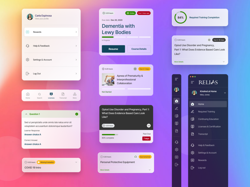 Design System for Relias branding component library design design kit design language design system developer sandbox governance model illustration