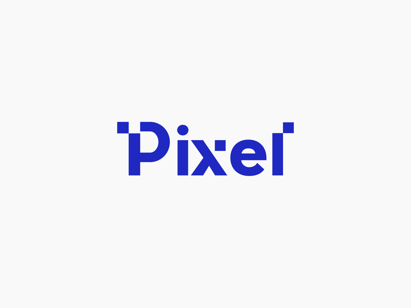 Pixel text logo by Tanmoy Roy on Dribbble