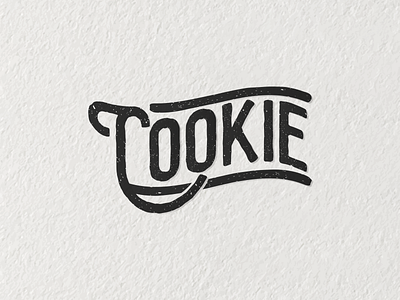 Cookie Text Logo abstract adobe branding bread breadcrumbs cookie food food logo geometric gradient logo text logo typography vector