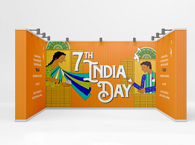 7th India Day Festival, Luxembourg branding graphic design illustration marketing typography