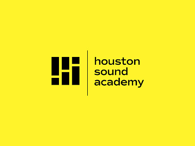 Houston Sound Academy Logo branding design graphic logos type