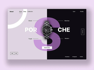 Watch Shop UI Design Concept